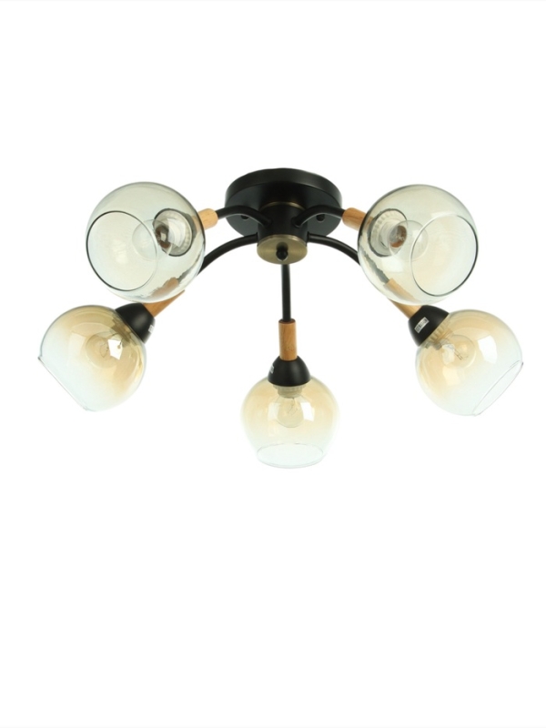 Люстра Люстра "Гундер" 5хЕ27 40Вт черный 57х57х25 см