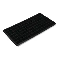 Кассета для рассады Greengo на 105 ячеек, по 20 мл, из пластика, чёрная, 55×29.5×3 см