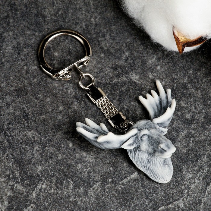 Брелок  Брелок "Голова лося" 4см