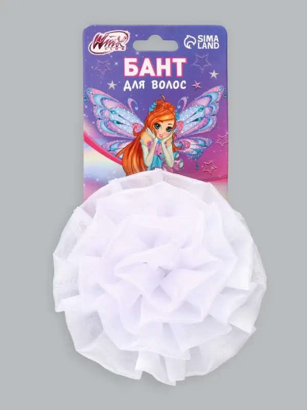 Бант для волос, ВИНКС, на резинке, 11 см
