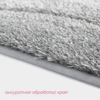 Коврик Доляна Waves, 43&times;61 см, серый