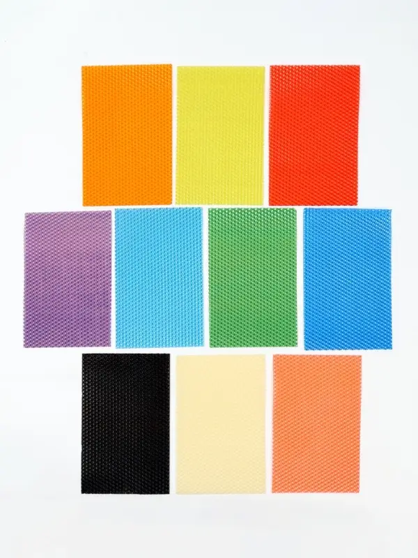 Вощина цветная для создания свечей, 10 цветов + фитиль