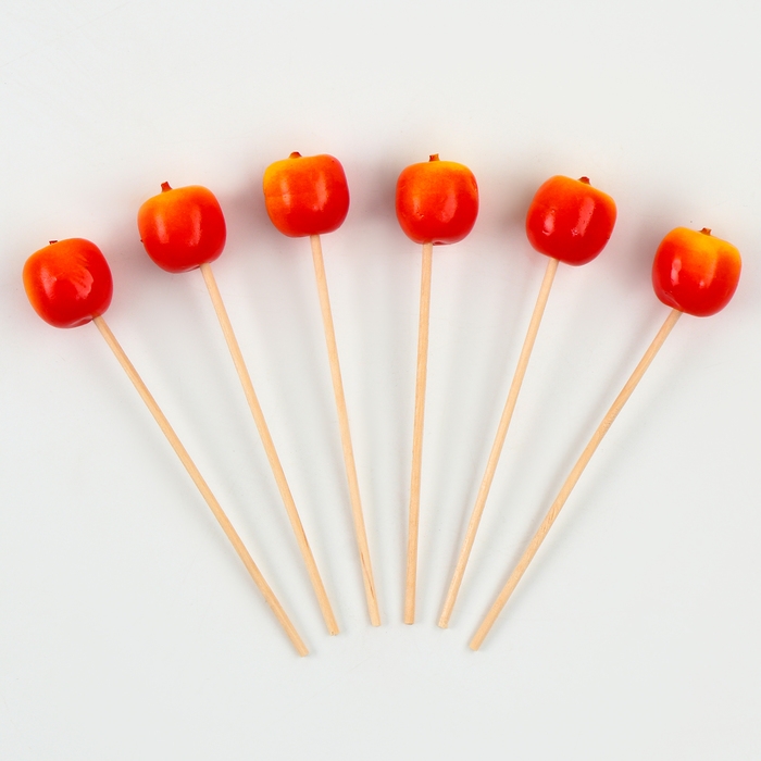 Шпажки «Яблочки», 11 см, набор 6 шт. Шпажки «Яблочки», 11 см, набор 6 шт.