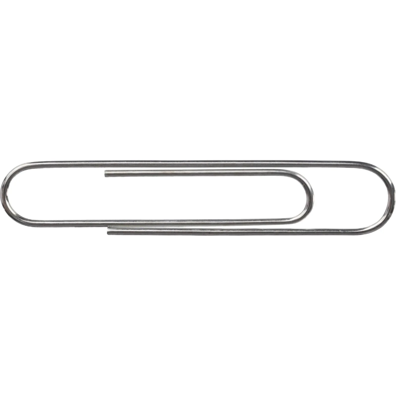 Скрепки КОМУС оцинкованные, 50 мм, негофрированные, 100 шт/уп