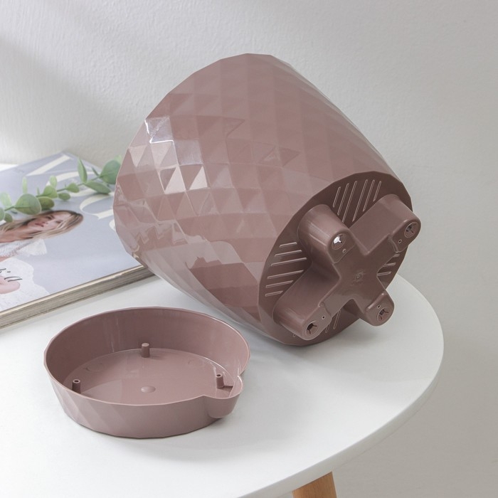 Горшок для цветов с прикорневым поливом «Румба», 3 л, цвет мокко Горшок для цветов с прикорневым поливом «Румба», 3 л, цвет мокко