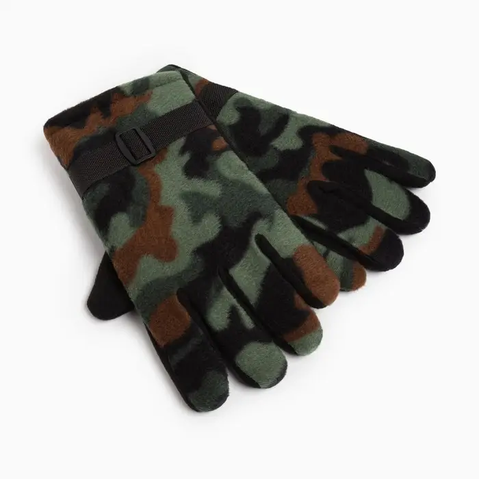 Перчатки мужские двухслойные MINAKU цв. хаки, р-р 26 см