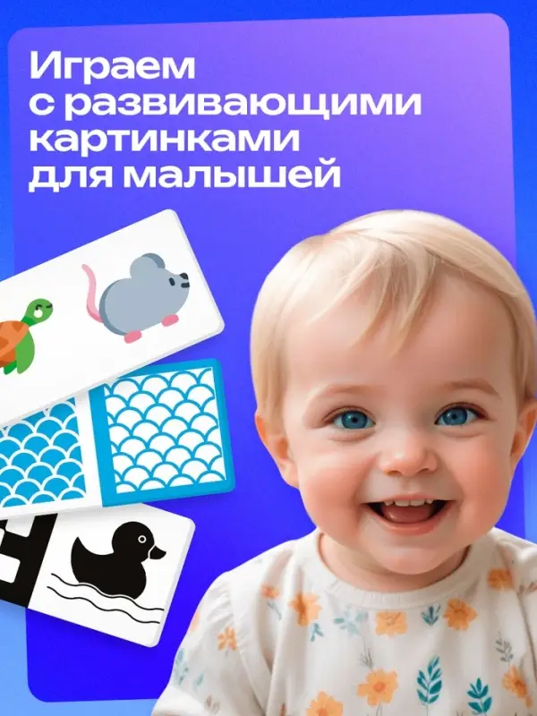 Развивающий набор &laquo;Мои первые картинки&raquo;, 80 карточек, 0+