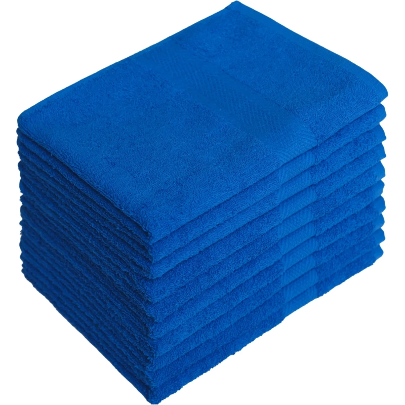 Набор полотенец махровых бордюр 440 г/м2, 40х70 саксонский голубой, 10шт