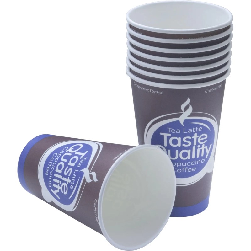 Стакан одноразовый бум. HB80-360 Taste Quality ВЕНДИНГ 300 мл,d=80,50шт/уп