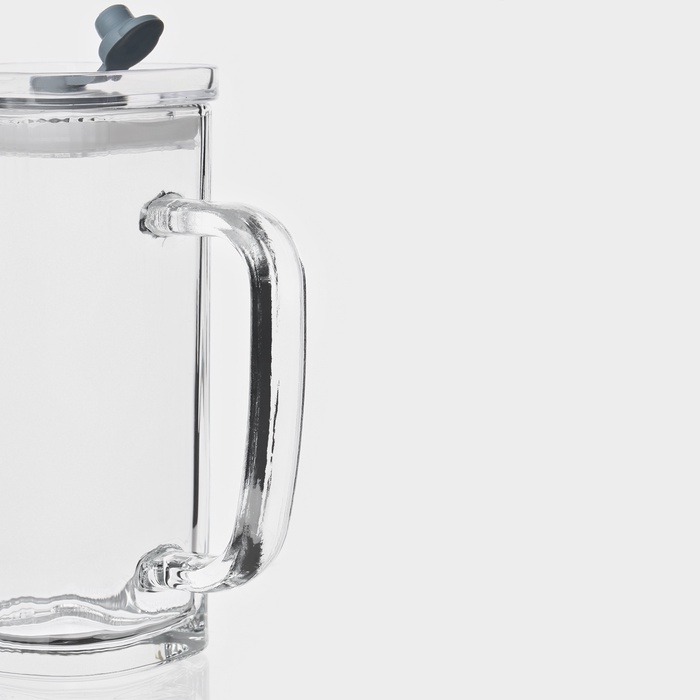 Стакан с крышкой и трубочкой Стакан с крышкой и трубочкой "Лайн", 360 мл, 13,8х6 см