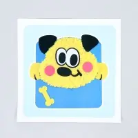 Вышивка по фетру "Собака"