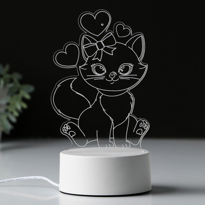 Светильник «Кошечка», 25 х 14 см, модель GBV-0121. Светильник «Кошечка», 25 х 14 см, модель GBV-0121.