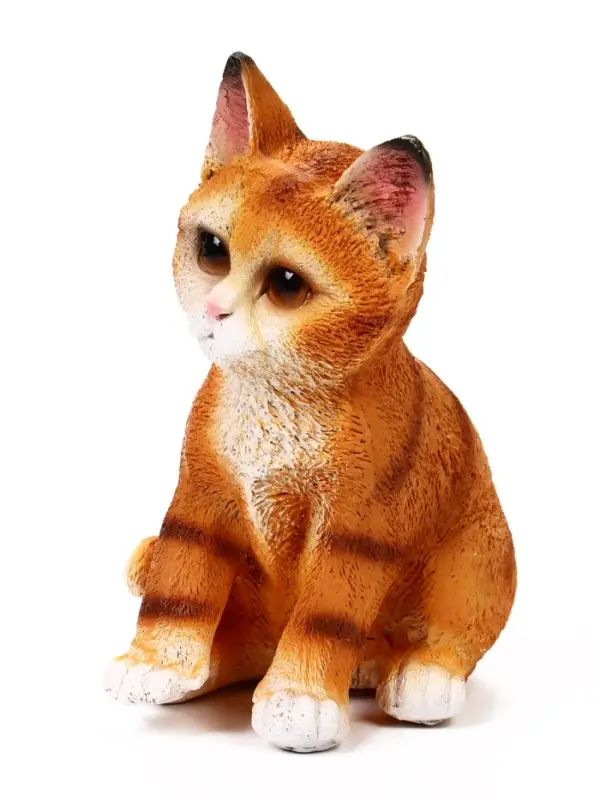 Садовая фигура из полистоуна &laquo;Полосатый Котёнок&raquo;, 20&times;14&times;12 см