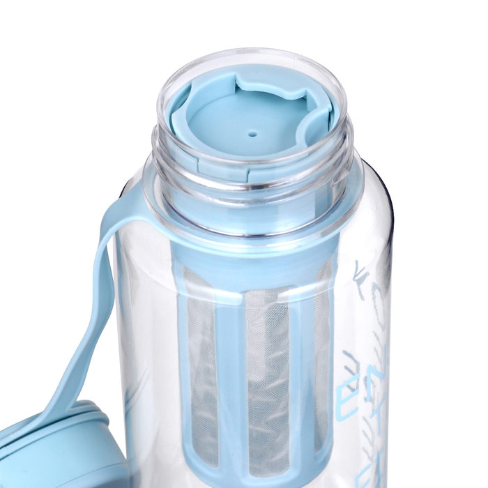 Бутылка для воды, 800 мл, 22 х 10.5 см, с ситом, синяя Бутылка для воды, 800 мл, 22 х 10.5 см, с ситом, синяя