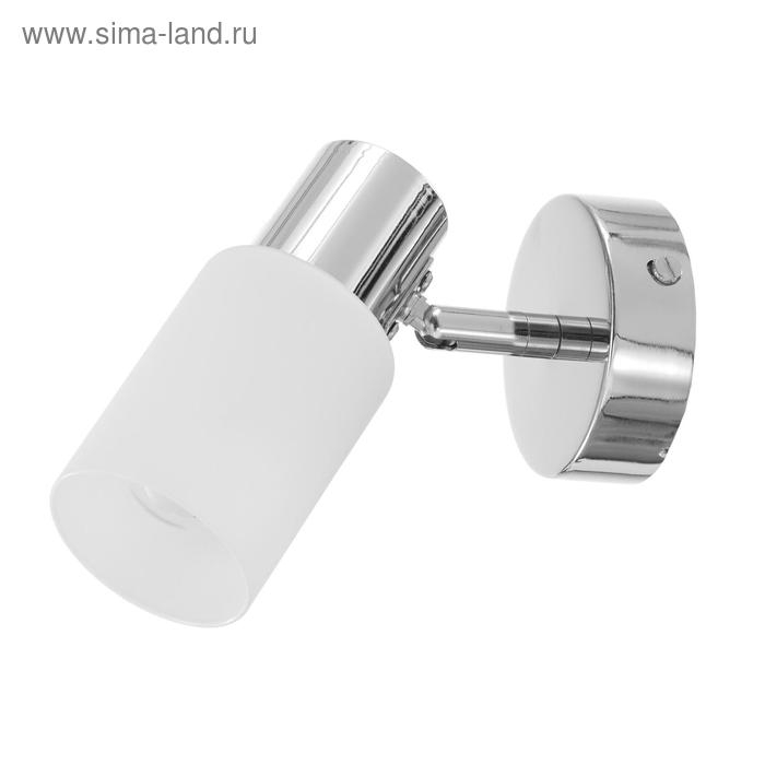 Бра спот 03615/1 1х60Вт Е14 хром/белый 14х14х14 см Бра спот 03615/1 1х60Вт Е14 хром/белый 14х14х14 см