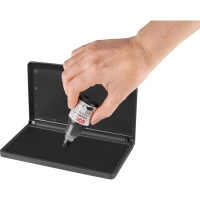 Подушка штемпельная настольная 90х160 мм, черная, MICRO 3 black