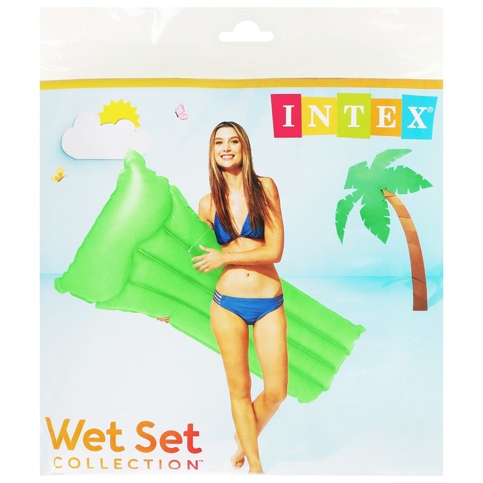 Матрас пляжный «Неон», 183 х 76 см, цвет МИКС, 59717NP INTEX Матрас пляжный «Неон», 183 х 76 см, цвет МИКС, 59717NP INTEX