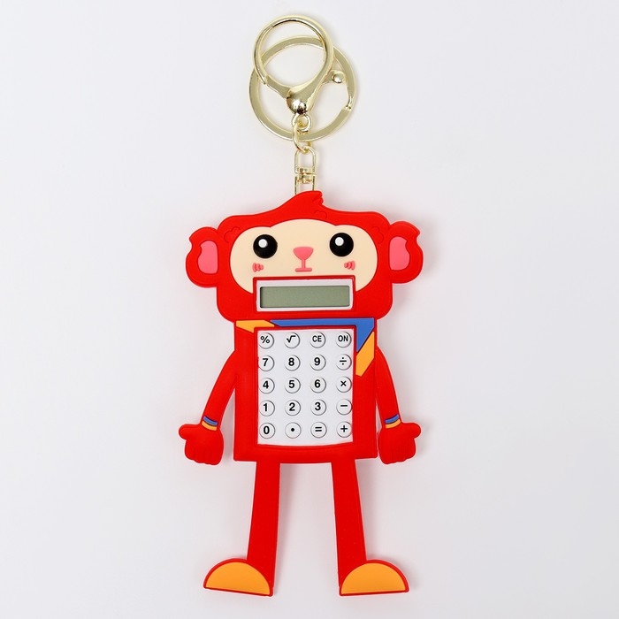 Головоломка-лабиринт «Обезьянка» с калькулятором, на брелоке, цвета МИКС Головоломка-лабиринт «Обезьянка» с калькулятором, на брелоке, цвета МИКС