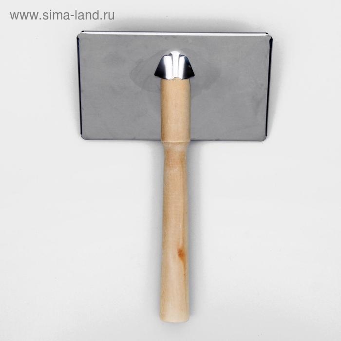 Пуходерка Wood большая широкая с каплями, 12 х 19 см, длинная деревянная ручка Пуходерка Wood большая широкая с каплями, 12 х 19 см, длинная деревянная ручка