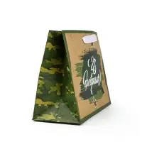 Пакет подарочный крафтовый &laquo;23 февраля&raquo;, MS 18&times;10&times;23 см