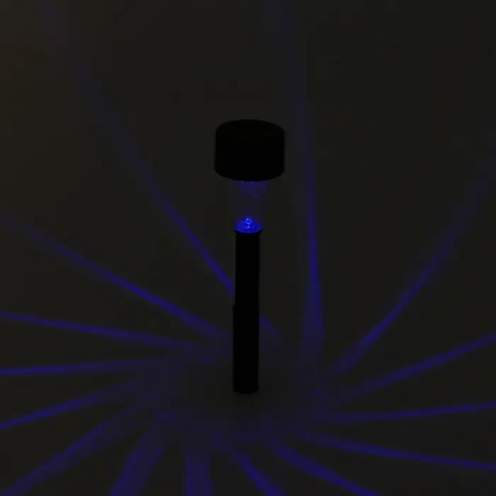 Садовый светильник &laquo;Цилиндр&raquo;, уличный, на солнечной батарее, 4.5&times;30&times;4.5 см, 1 LED, свечение мульти