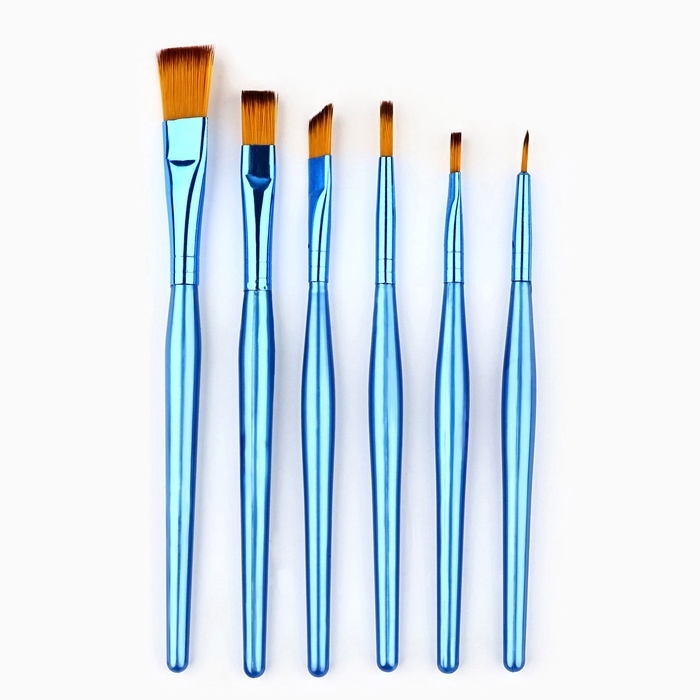 Кисть для рисования, набор синтетика плоские, 6 шт. № 1,2,3,4,5,6 «Ван Гог» Кисть для рисования, набор синтетика плоские, 6 шт. № 1,2,3,4,5,6 «Ван Гог»