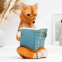 Фигура гипс &laquo;Лиса с книгой&raquo;, 30&times;19&times;17 см