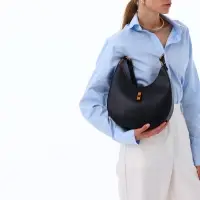 Сумка женская багет TEXTURA на молнии, 27&times;9&times;23 см, чёрная