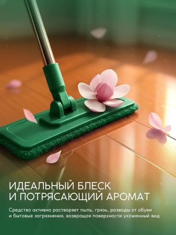 Средство для мытья пола парфюмированное, аромат Bright crystal, 1000 мл, ULAB