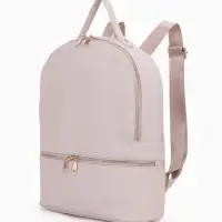 Рюкзак женский на молнии, с карманами, размер 27&times;10&times;34 см, бежевый