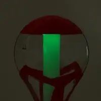 Башня пивная &laquo;Шар&raquo;, колба 3 л, ёмкость для льда, подсветка, пластик, красная