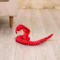 Мягкая игрушка &laquo;Змея. Кобра&raquo;, 55 см, цвет красный