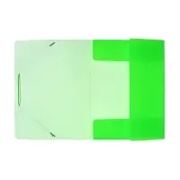 Папка на резинке А4, 500 мкм, Calligrata Neon, корешок 30 мм, неоновая, салатовая
