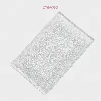 Блюдо сервировочное Доляна &laquo;Акцент&raquo;, 15.5&times;10.5&times;1.5 см, стекло, прозрачное