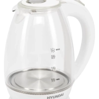 Чайник HYK-G2409 1.7л. 2200Вт белый серебристый