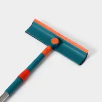 Щётка для окон, телескопическая ручка 68 (102) см, насадка из микрофибры 28&times;7 см