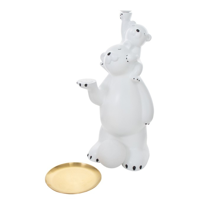 Торшер  Торшер "Умка и мама" LED USB белый 32х32х88см