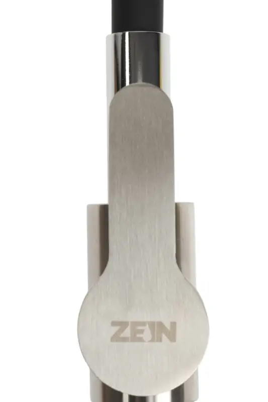 Смеситель для кухни ZEIN Z2751, гибкий излив, картридж 35 мм, нерж. сталь, черный/сатин