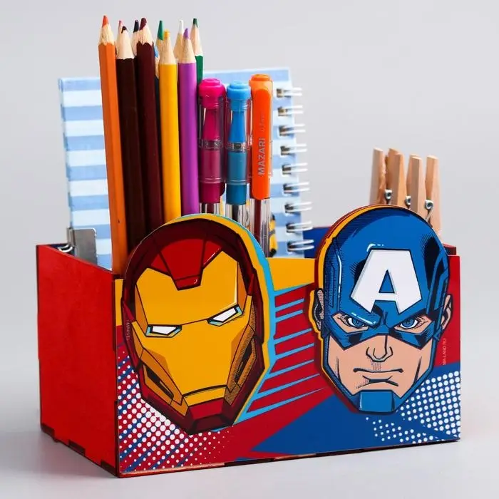 Органайзер для канцелярии, 15×10×8 см, «Мстители»