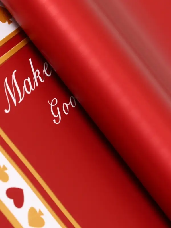 Пленка для цветов, "Удача", винный, 57х57 см