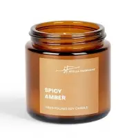Ароматическая свеча в банке ST Spicy Amber, амбер, 90 г