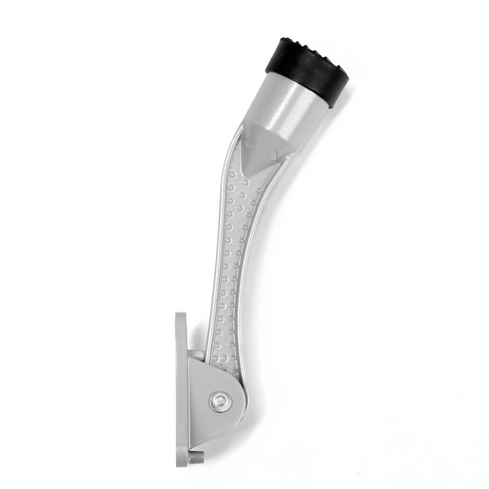 Фиксатор дверной Фиксатор дверной "АЛЛЮР" КН-130 WW, "козья ножка", цвет Серый