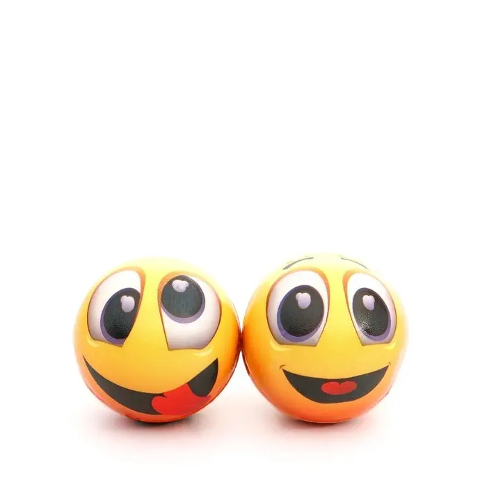 Мячик зефирный "Очки", 6,3 см, жёлтый,