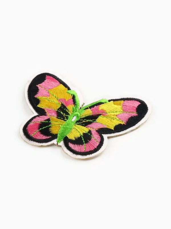 Термоаппликация «Бабочка», 6×7.5 см, разноцветная