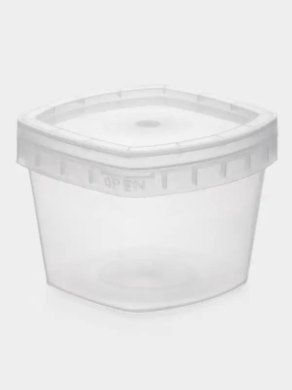 Контейнер пищевой ПластоС, 280 мл, d=11 см, h=7 см, с герметичной крышкой, пластик, прозрачный Контейнер пищевой ПластоС, 280 мл, d=11 см, h=7 см, с герметичной крышкой, пластик, прозрачный
