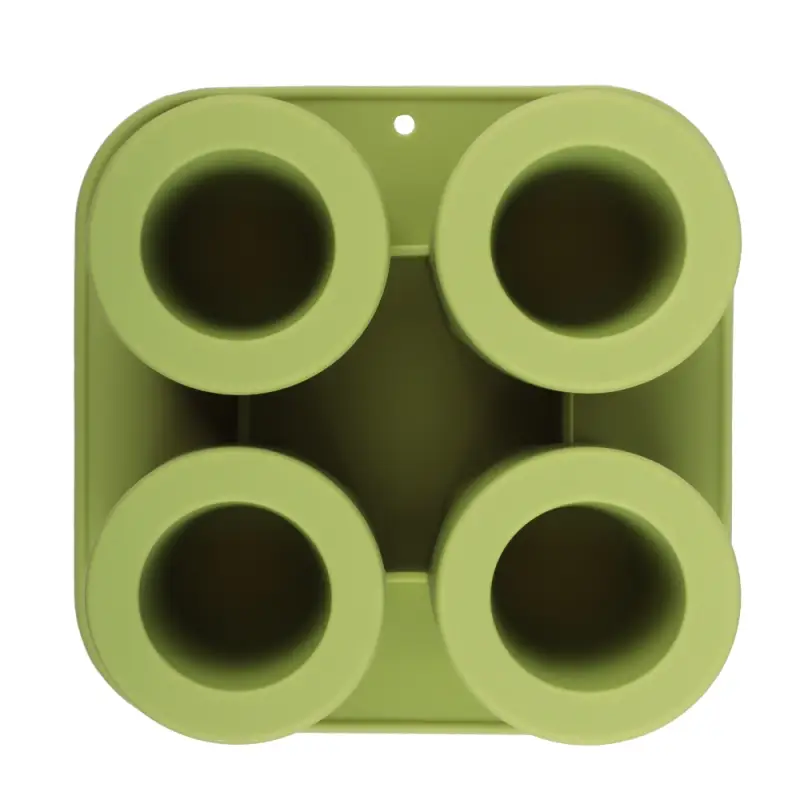 VETTA Форма силиконовая для льда 4 ячейки 12,5х12,5х7см, "Рюмка", 3 цвета