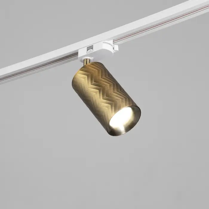 Светильник трековый BayerLux Simple &laquo;Астер&raquo; GU10, 220 В, 7.5&times;7.5&times;20 см, золото