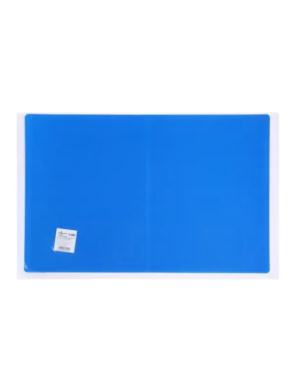 Папка с 10 вкладышами А4, 500 мкм, Calligrata, текстура &laquo;песок&raquo;, синяя