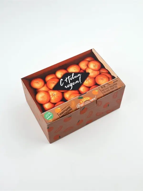 Коробка подарочная ‒ пенал «Яркие мандарины», 22×15×10 см Коробка подарочная ‒ пенал «Яркие мандарины», 22×15×10 см