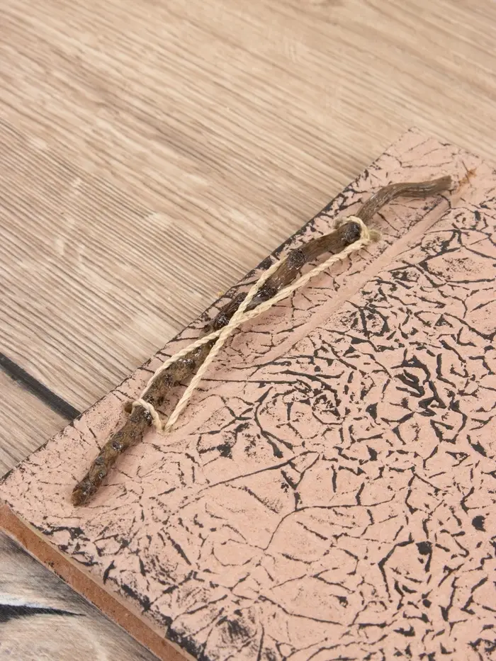 Блокнотик плетеный, 48 листов, 14х18х2 см, цв. бежево-чёрный Блокнотик плетеный, 48 листов, 14х18х2 см, цв. бежево-чёрный